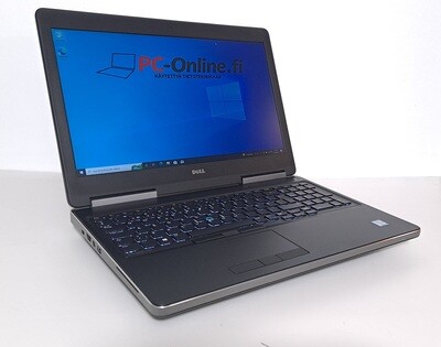 Dell Precision 7520 - huippukannettava. 7:th gen i7 (4-Core) 32gb ram/ 512gb NVMe m2. SSD  SIISTI   A