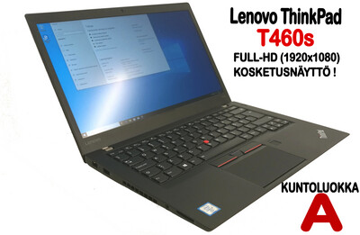Lenovo T460s Ultrabook Core i5-6300U / Full-HD  IPS- kosketusnäytöllä ja huippunopealla M2-SSD:llä! / A grade