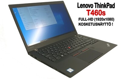 Lenovo T460s (s=slim) Ultrabook Core i5-6300U / Full-HD IPS- kosketusnäytöllä ja huippunopealla M2. SSD:llä! (D)