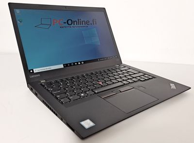 Lenovo T470s Ultrabook Core i5-7300U / Full-HD  IPS- kosketusnäytöllä ja huippunopealla 512gb NVMe M2. SSD:llä ja 16gb keskusmuistilla! (A-)