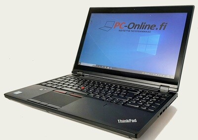 Lenovo P50 Core i7,  Nvidia Quadro M2000M näytönohjaimella ja 15,6" FullHD-kosketusnäytöllä! AMMATTILAISELLE!   (Grade A / A-)