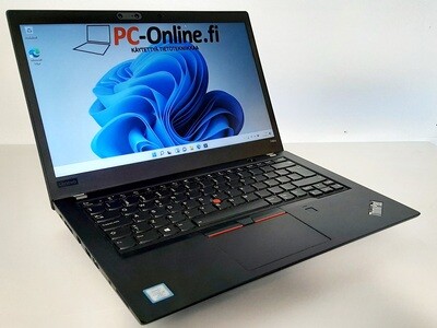 Lenovo T480s Ultrabook Core i5-8350U / Full-HD  IPS-näytöllä ja huippunopealla NVMe M2. SSD:llä! (A-/ B)