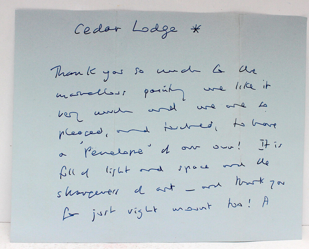 Original Signed Hand Written Letter With Drawing - Iris Murdoch SIGNED