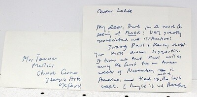 Original Signed Hand Written Letter - Iris Murdoch SIGNED