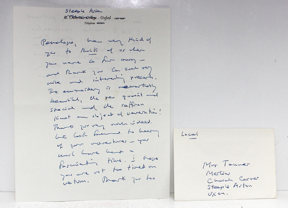 Original Signed Hand Written Letter - Iris Murdoch SIGNED