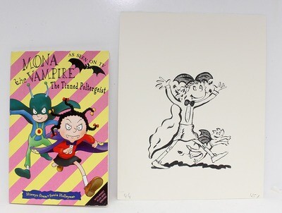 The Complete Original Artwork for Mona The Vampire And The Tinned Poltergeist - Sonia Holleyman, Hiawyn Oram