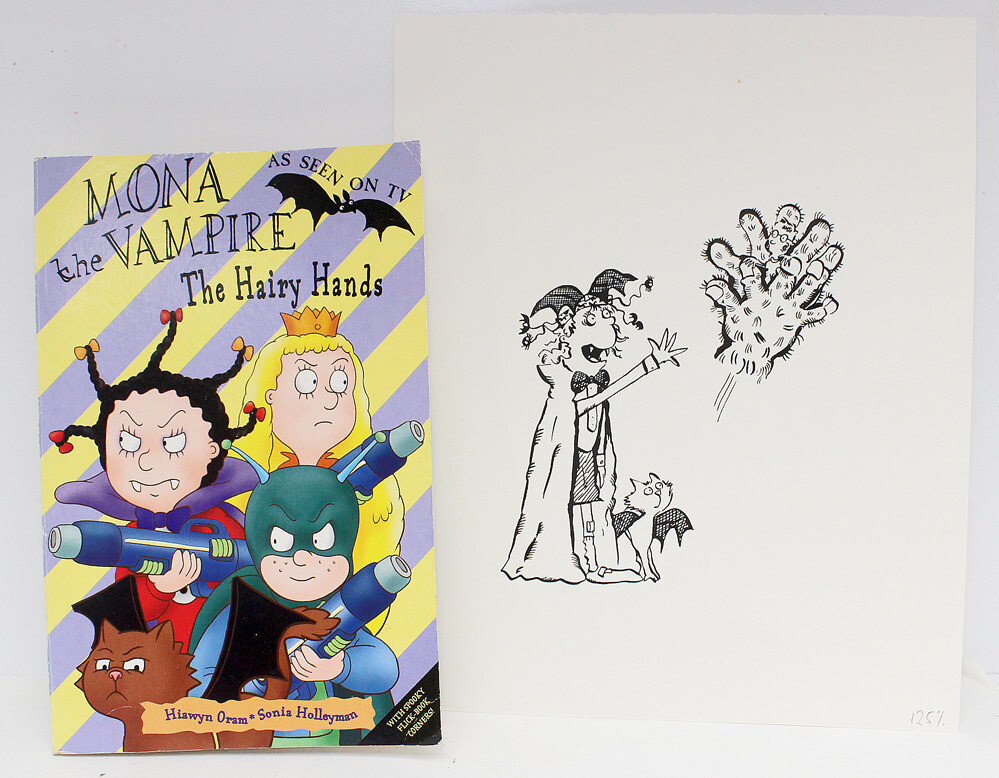 The Complete Original Artwork for Mona the vampire and the Hairy Hands - Sonia Holleyman, Hiawyn Oram