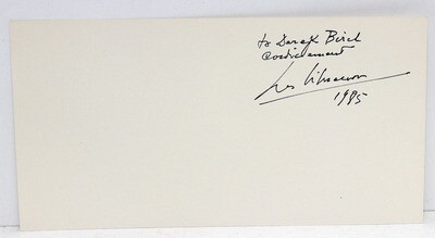 Georges Simenon Original Signed Paper Slip