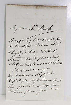 Original autograph letter Signed and Inscribed By Edward Bulwer-Lytton