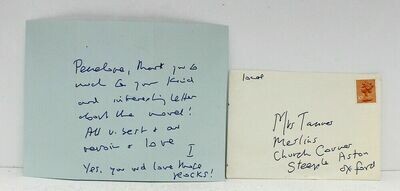 Original Signed Hand Written Letter