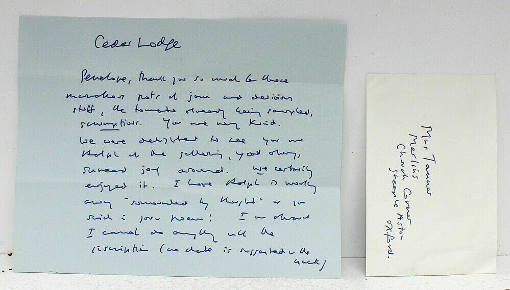 Original Signed Hand Written Letter
