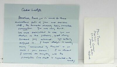 Original Signed Hand Written Letter