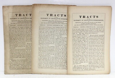 Tracts on the Legislative Interference in Protecting The Lives and Health of the Miners Against Colliery Explosions and the Injuries Effects of Badly Ventilated Mines Newcastle Upon Tyne 1849-1850