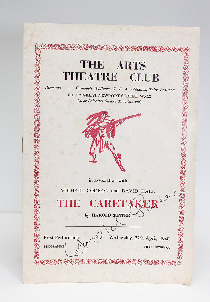 The Caretaker - Harold Pinter SIGNED