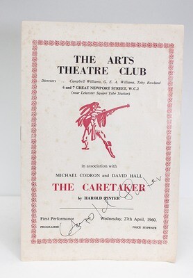 The Caretaker - Harold Pinter SIGNED
