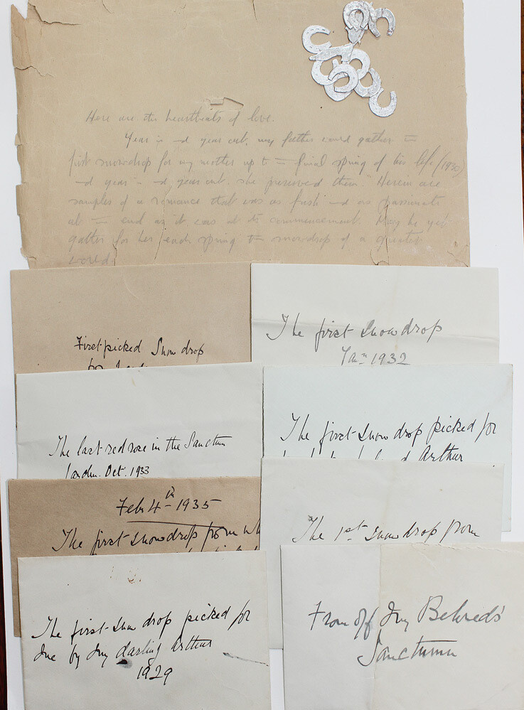 An Unusual, small collection of personal tokens of affection and remembrance from Arthur Conan Doyle to His Wife Jean Leckie.