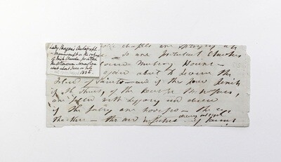 Part of an Original Manuscript for an Article in the Athanaeum Magazine by the Irish novelist Sydney, Lady Morgan.