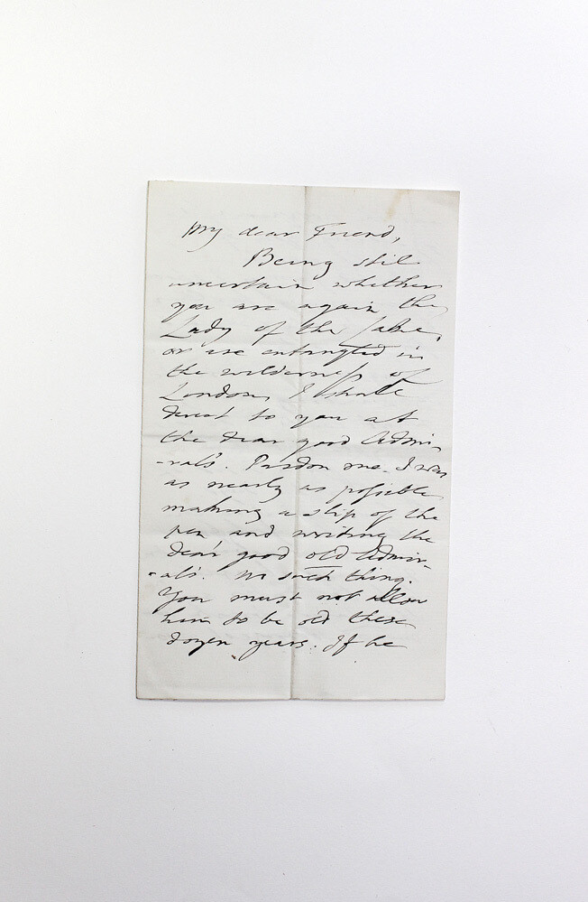 Original Letter Written and Signed by Walter Savage Landor