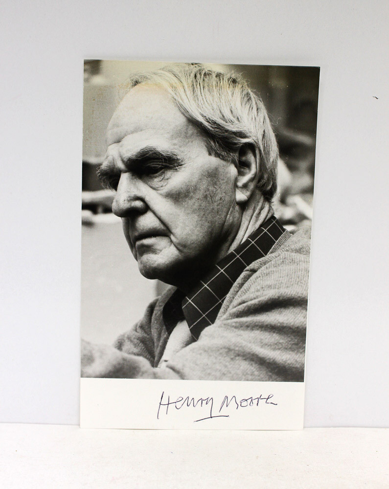 An Original Photograph Signed by Henry Moore