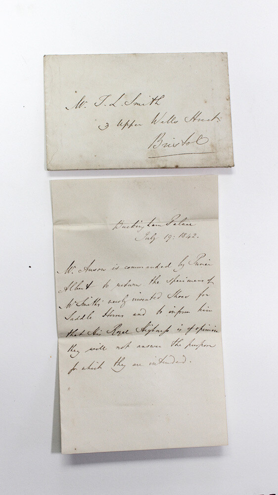 An Original Letter and Envelope from Prince Albert at Buckingham Palace via W Auson