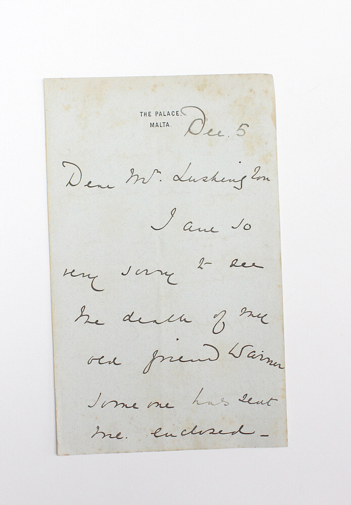An Original  Letter written and Signed by Field Marshal Francis Wallace Grenfell