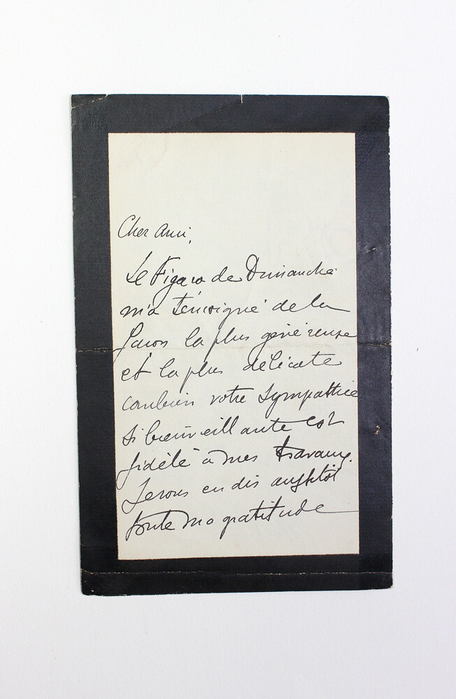An Original  Letter written and Signed by Paul Auguste Marie Adam