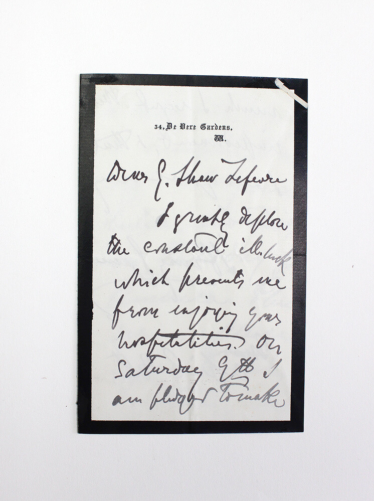 An Original Hand Written Letter Signed by Henry James