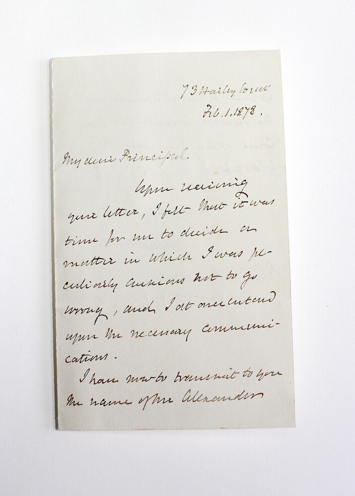 Original Letter Signed by  Prime Minister William Gladstone