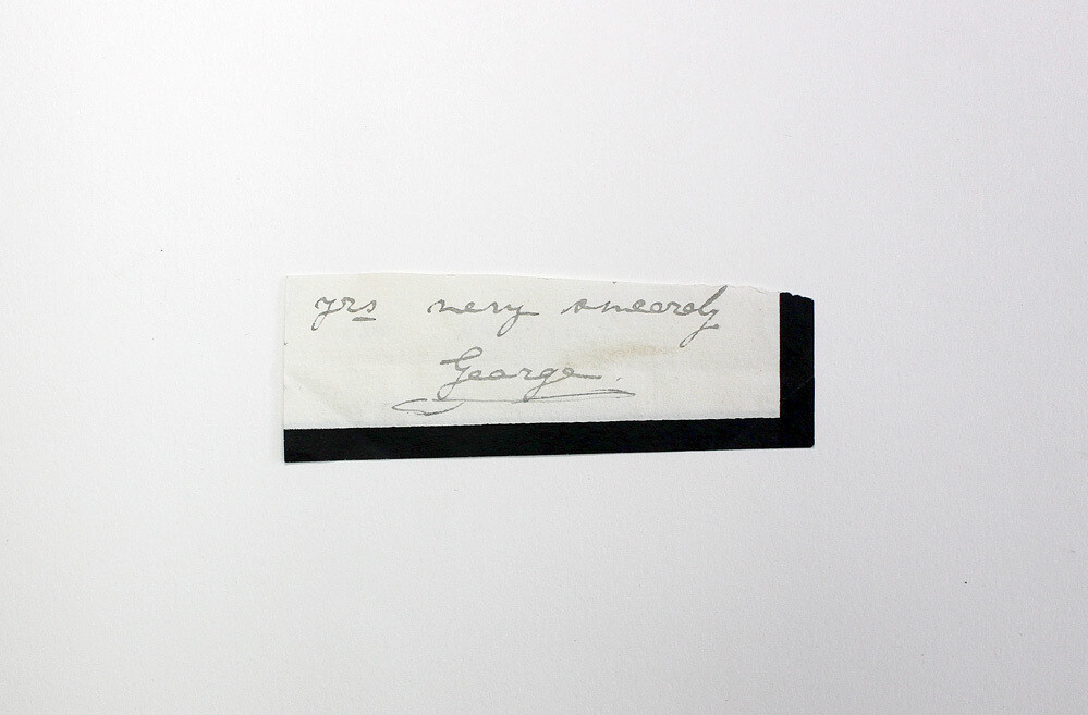 An Original Part Letter Written and Signed by King George V.