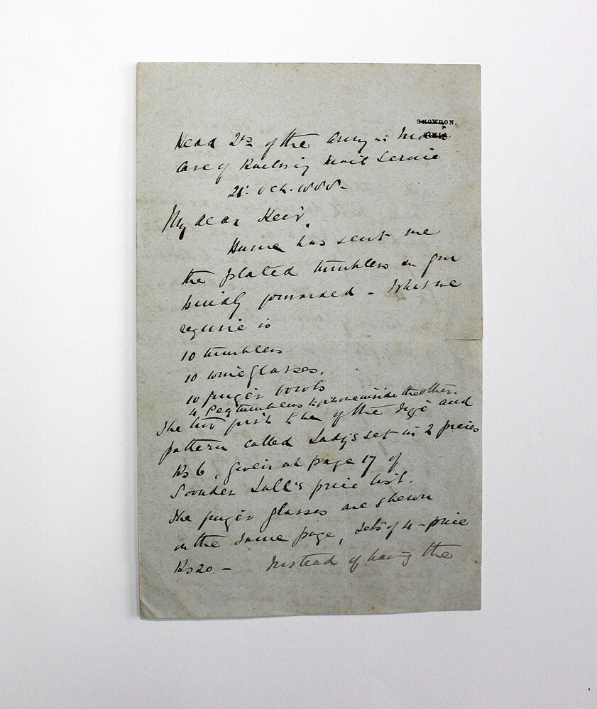 An Original Letter Headed Snowdon, Simla Paper Written and Signed by Field Marshal Frederick Sleigh Roberts, 1st Earl Roberts