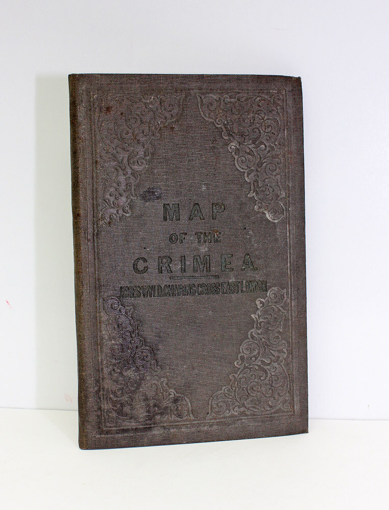 Original Fold Out Map of the Crimea.