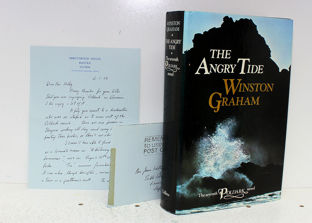 The Angry Tide Poldark Novel - Winston Graham SIGNED