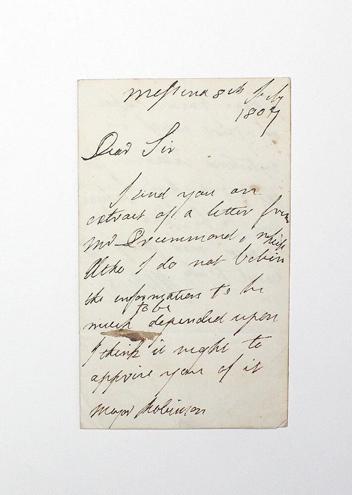 An Original Handwritten Letter Signed by General Henry Edward Fox