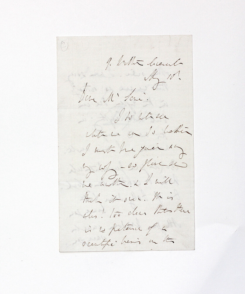 An Original Handwritten Letter Signed by Writer Richard Monckton Milnes to Levi Leone