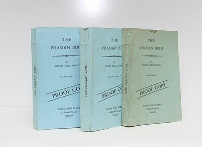 The Phasian Bird - From the Library of Henry Williamson. Authors Own Proof Copies