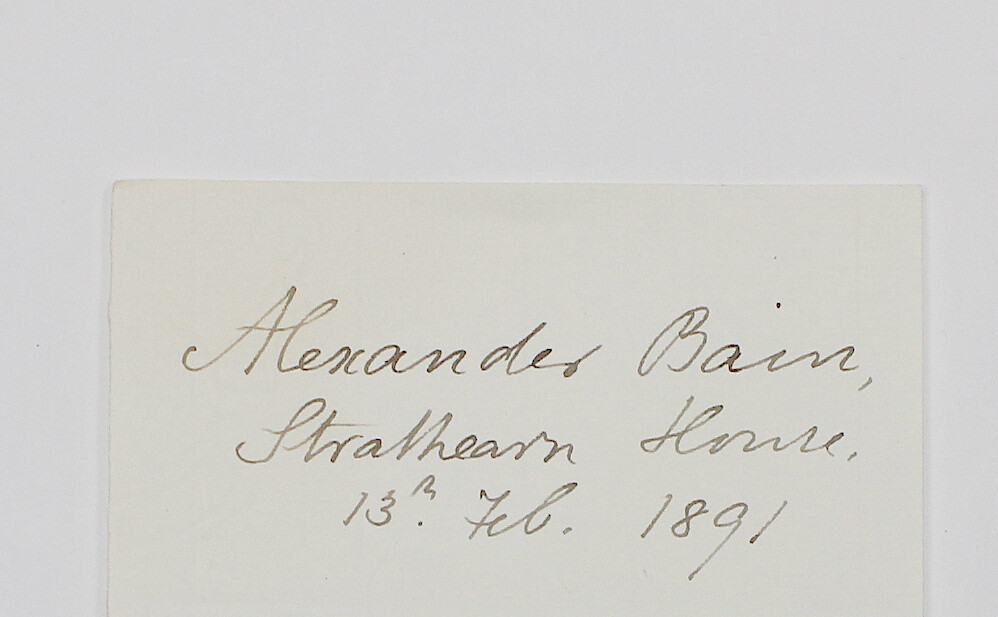 An Original  Letter base written and Signed by Scottish Philosopher Alexander Bain.
