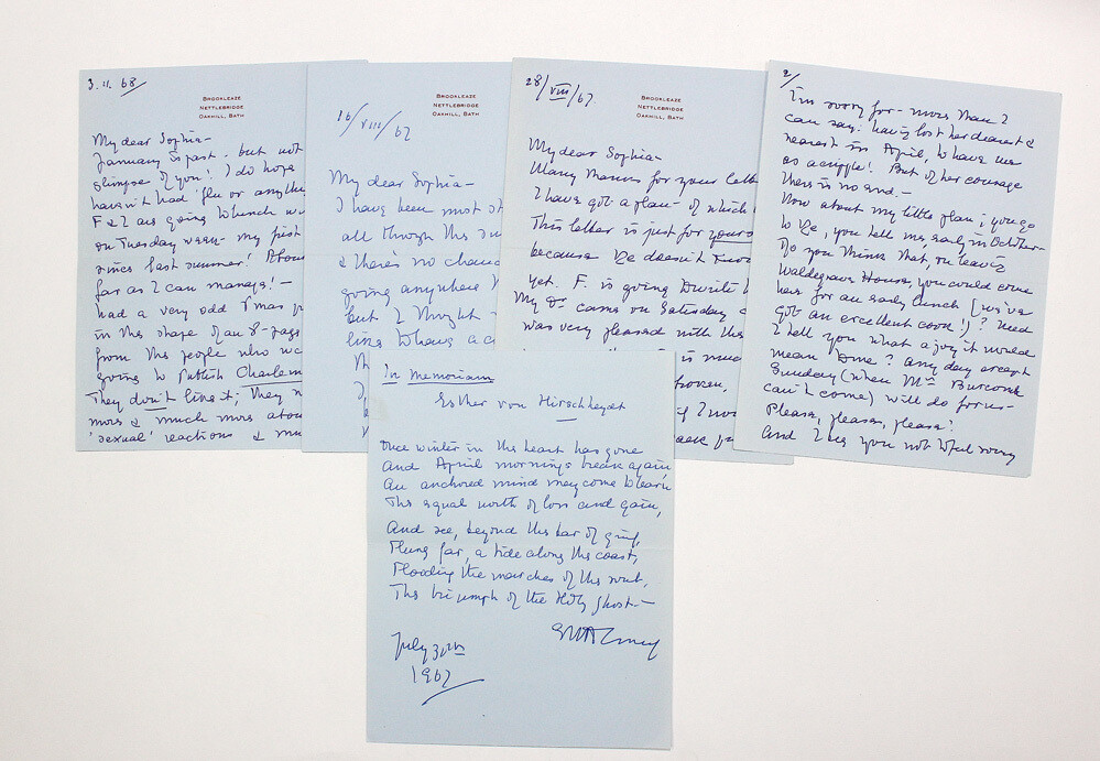 Four Original Handwritten Letters Signed by Writer Edith M. Almedingen