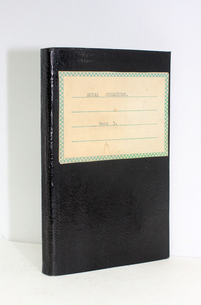 An Original Hand Written Manuscript Journal Describing Queen Elizabeth II / Other Royal Member Visits at Home and Abroad, Oct 1957 to Oct 1959. Complied During the Trips by Margaret ‘ Bobo’ MacDonald