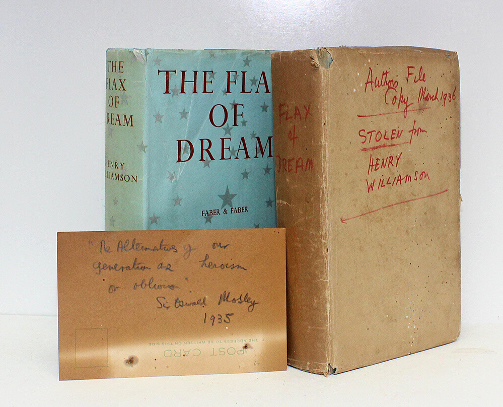 The Flax of Dream - Henry Williamson&#39;s Retained File Copy. A number grammatical and more extensive Annotations in the authors hand throughout the book.