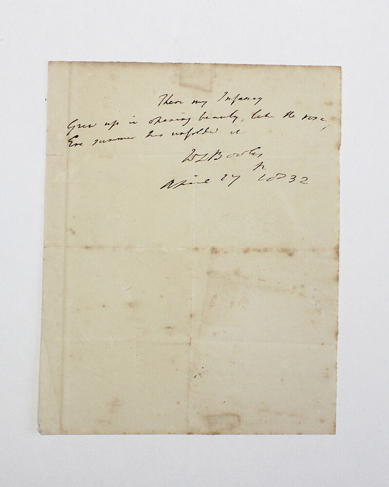 An Original Hand Written Letter and Signed by Writer William Lisle Bowles.