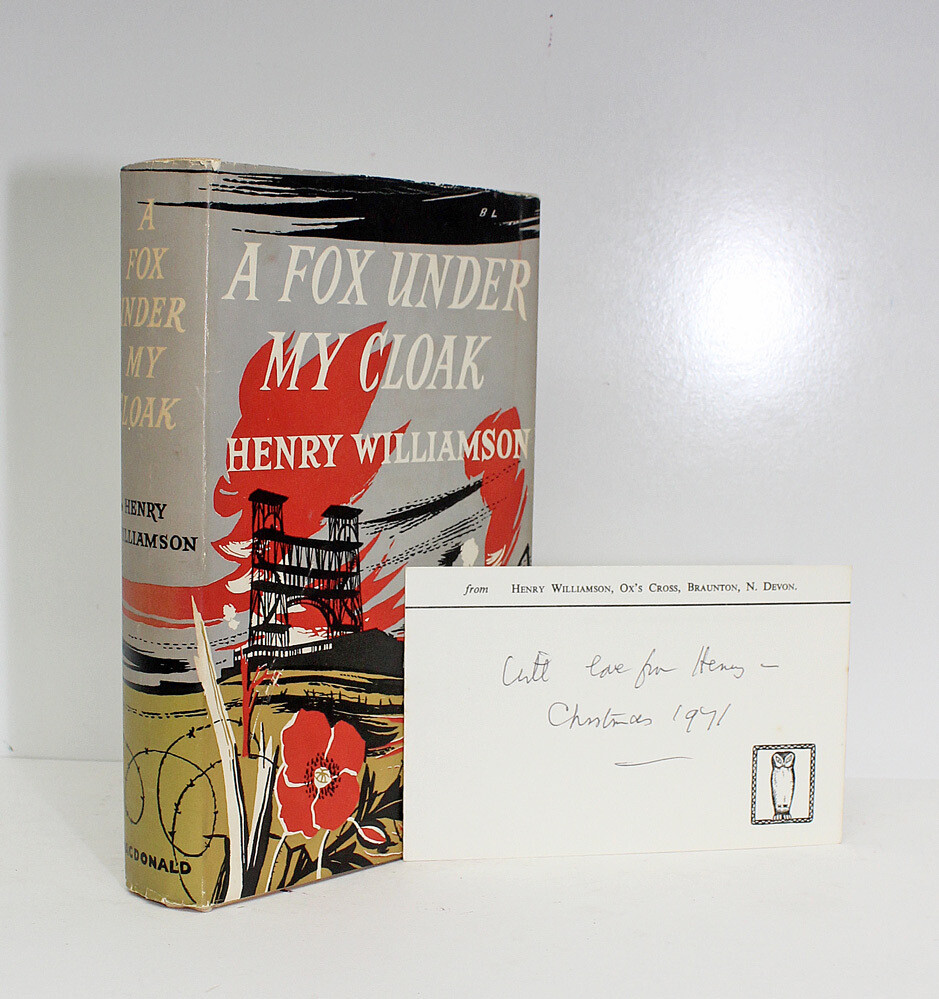 A Fox Under My Cloak - Includes a signed Ox Cross Card from Henry Williamson
