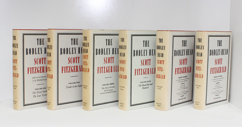 The Bodley Head Scott Fitzgerald Being a compilation of novels and shorter pieces, including: The Great Gatsby, The Last Tycoon, Tender is The Night, This Side of Paradise, The Beautiful The Damned,