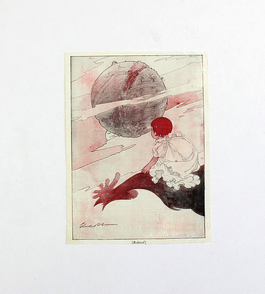 An Original Printed Advertisement Illustration and  Hand Signed by the Artist Charles Robinson