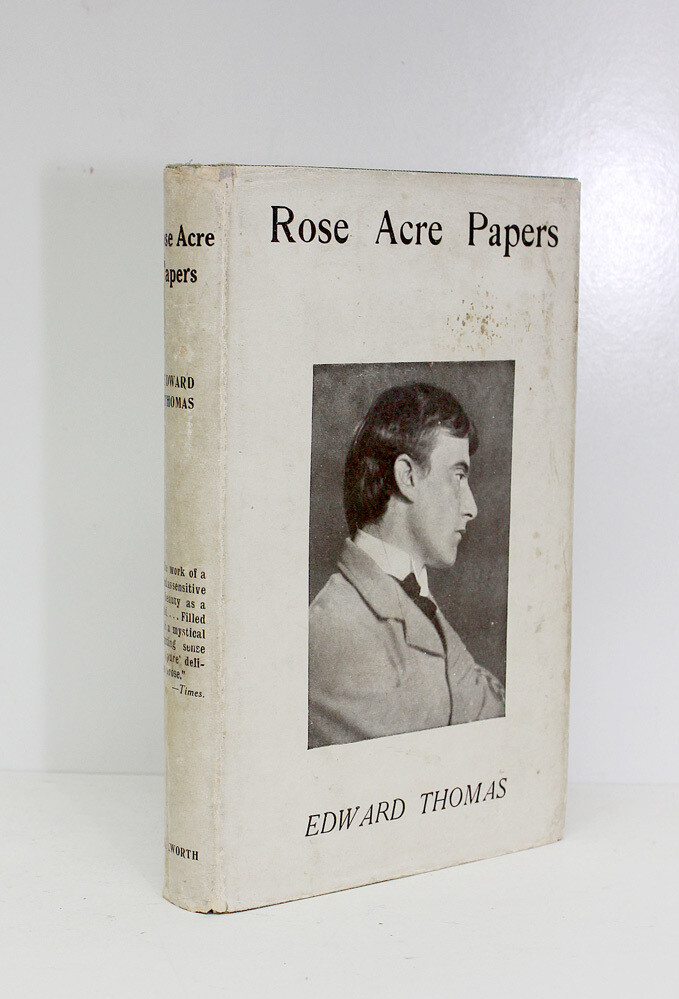 Rose Acre Papers - From the library of Henry Williamson and His Family.  Presentation inscription from Henry Williamson to his wife. - Edward Thomas