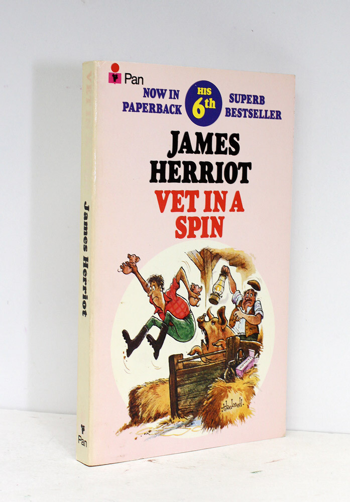 Vet in a Spin. Signed by the Original Actors of the First Adaptation of James Herriot All Creatures Great and Small books. Namely Christopher Timothy (James Herriot) Carol Drinkwater (Helen Herriot)