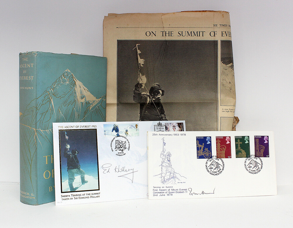 The Ascent of Everest - John Hunt SIGNED, Edmund Hillary SIGNED