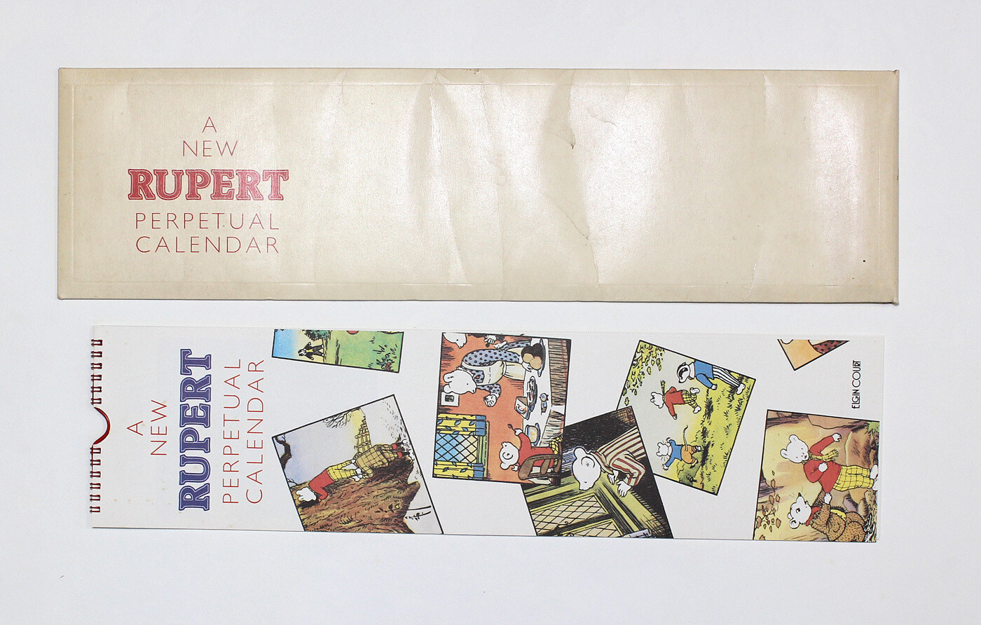 An Original Very Rare Unused Rupert Perpetual Calendar Including the Original Card Case