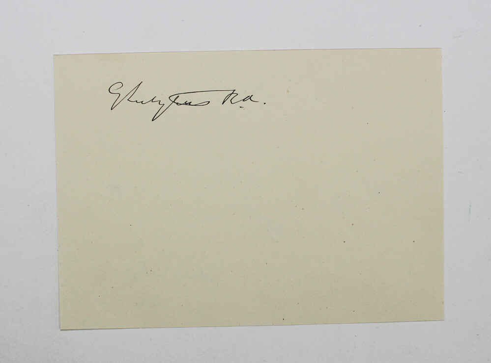 An Uncommon Original Signed Page by English Architect Sir Edwin Lutyens