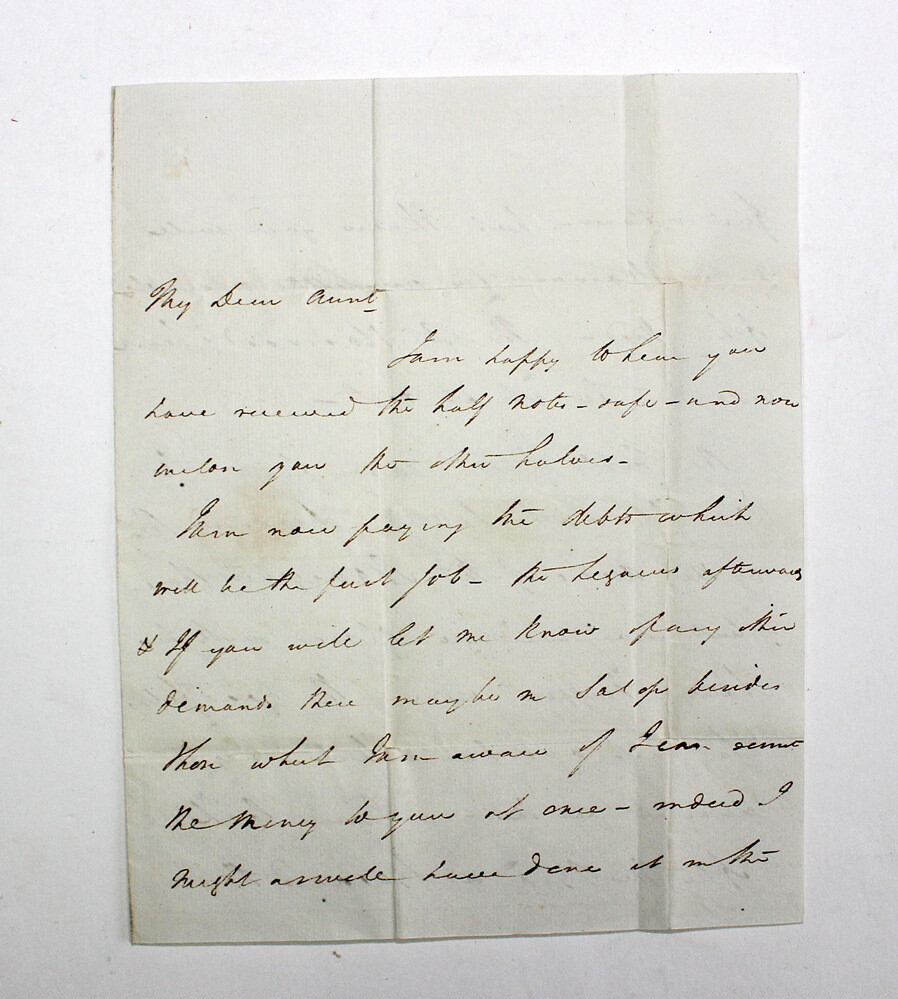 An Original Partial Letter Handwritten and Signed by Rocket Inventor Sir William Congreve