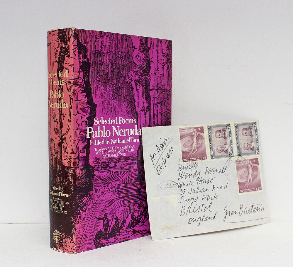 Selected Poems With An Original Envelope from Chile Written by Pablo Neruda.